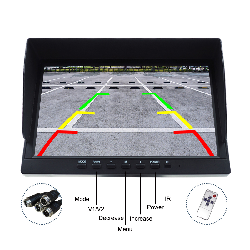 4-Channel-Rear-View-Reverse-Backup-Truck-Camera-10.1-inch-TFT-LCD-Car-Monitor-5