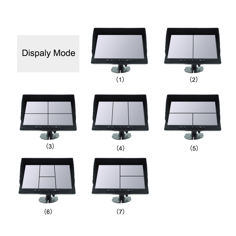 4-Channel-Rear-View-Reverse-Backup-Truck-Camera-10.1-inch-TFT-LCD-Car-Monitor-7
