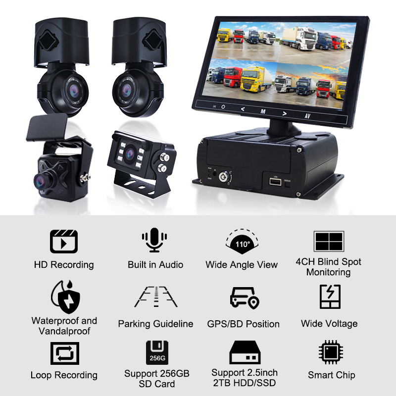 4CH-Heavy-Duty-Truck-Backup-Camera-Mobile-DVR-Monitor-1